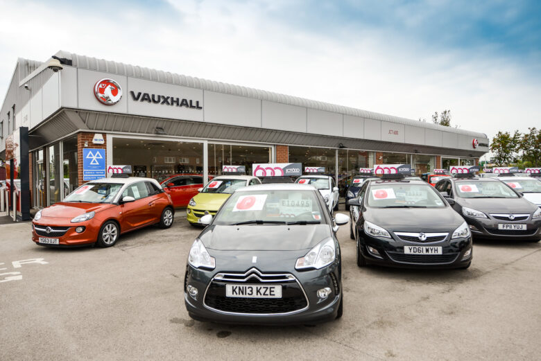 used car lot in the UK