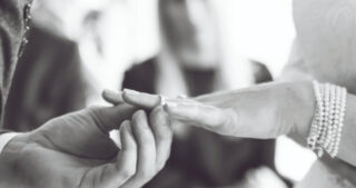 Ring exchanged at wedding