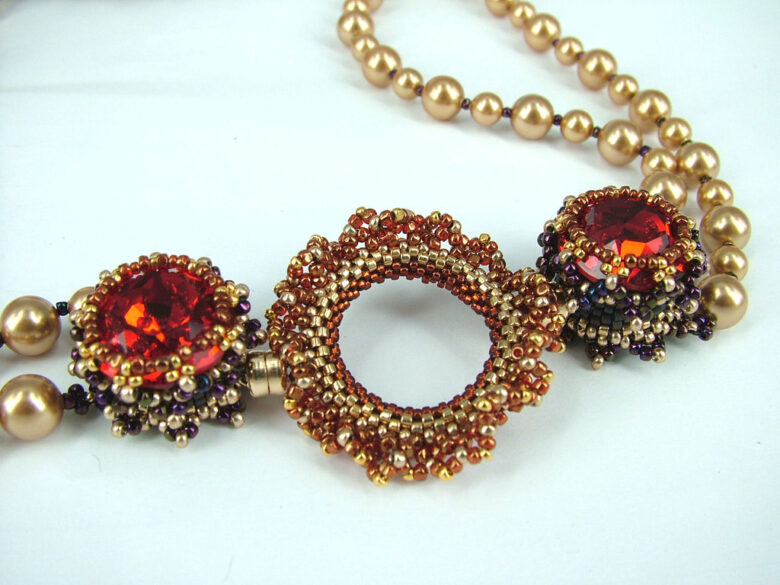 vintage necklace with beads