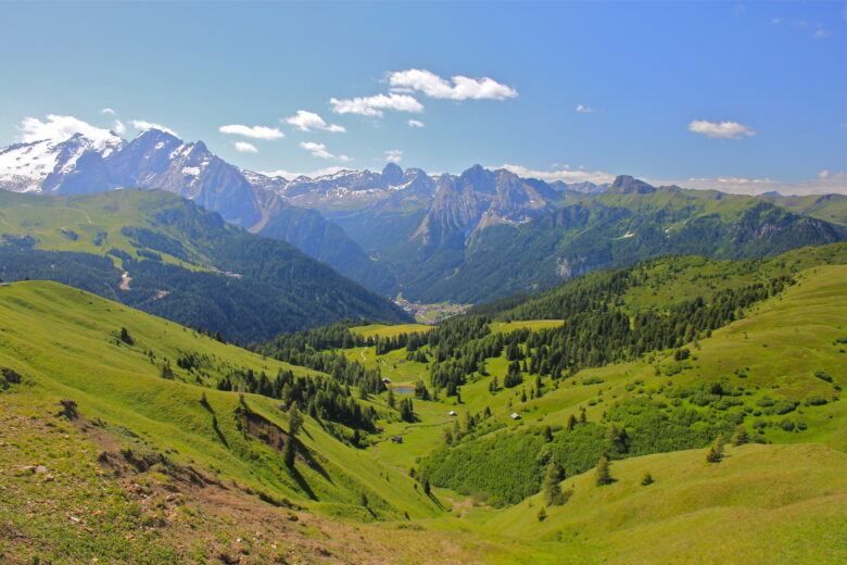 Stunning landscape scenery in the Dolomites