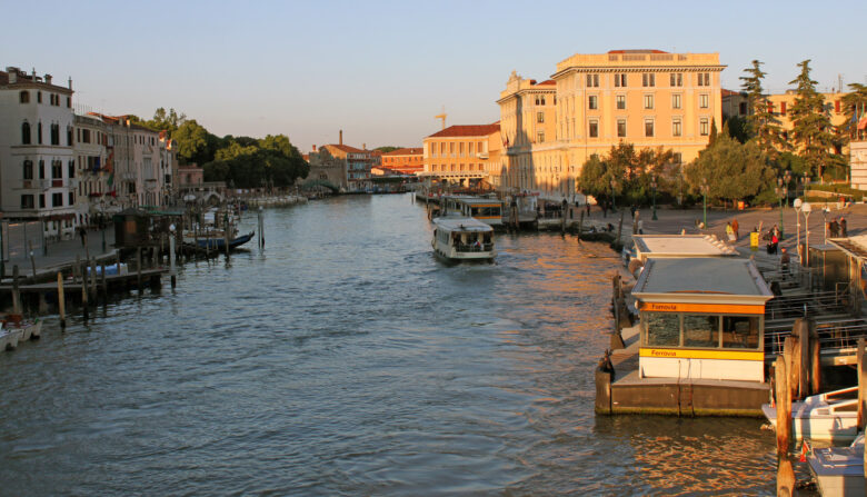 Sunset on a Venice canal